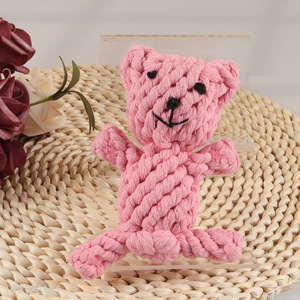 Factory Price Bear Shaped Dog Rope Toys Dog Puppy Chew Toys
