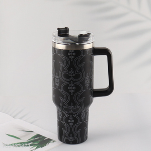 Hot items portable stainless steel insulated vacuum cup with handle