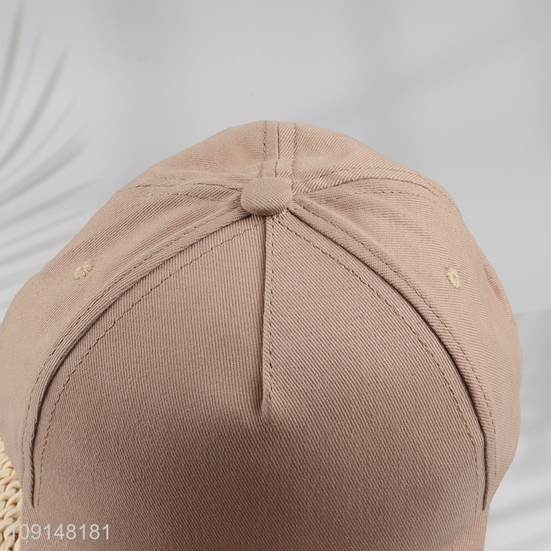 Hot items simple adjustable fashion cotton peaked cap wholesale