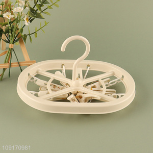Low price household socks hanging dry rack underwear hanger with clip