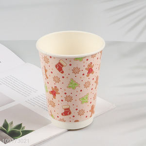 Hot Selling Disposable Christmas Paper Cups Disposable Holiday Paper Cups