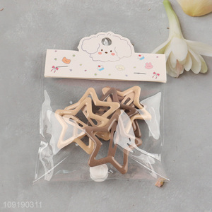 Factory Supply Metal Star Hair Clips Non-Slip Hair Barrettes