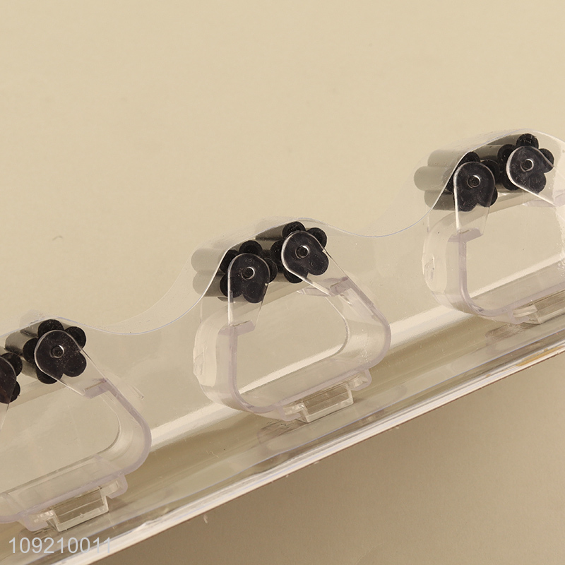 Factory Supply 4 Slots Mop Broom Holders Adhesive Wall Mounted Mop Holders