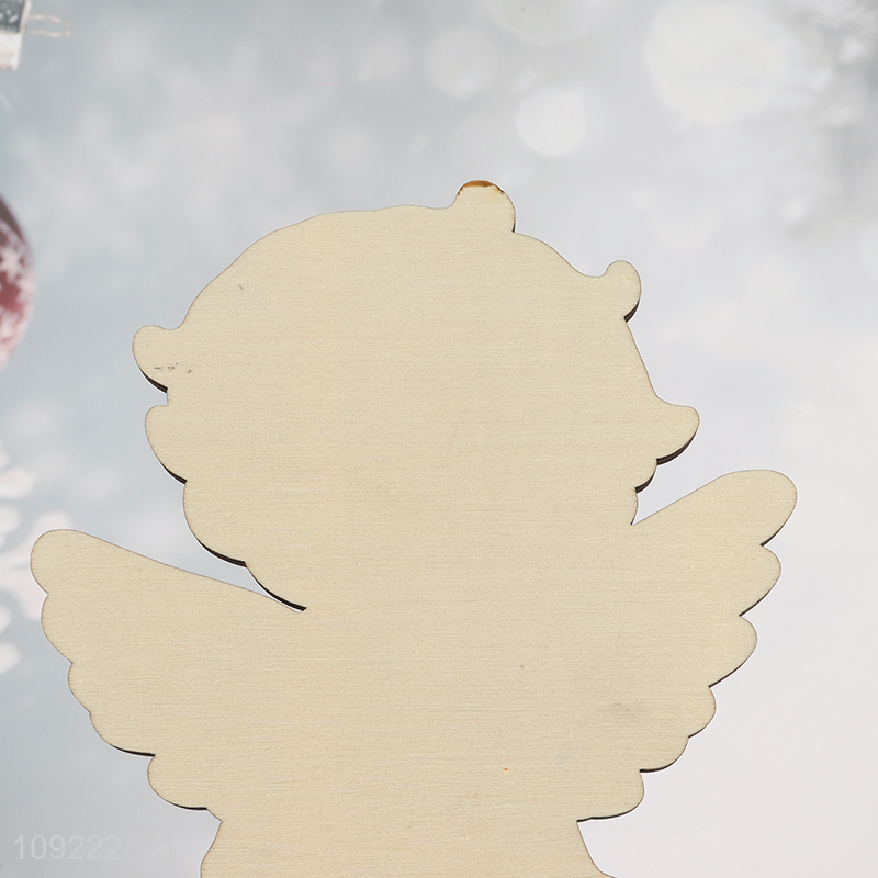 Factory Supply Wooden Christmas Angel Table Decorations Christmas Table Centerpieces