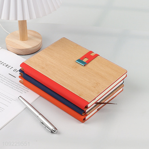 Factory Price A5 Notebook Bamboo Pattern Notebook PU Leather Journal Notebook