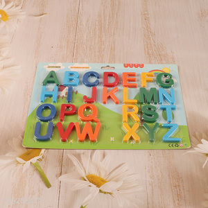 Low price 26pcs colourful magnetic uppercase letter children  teaching toys