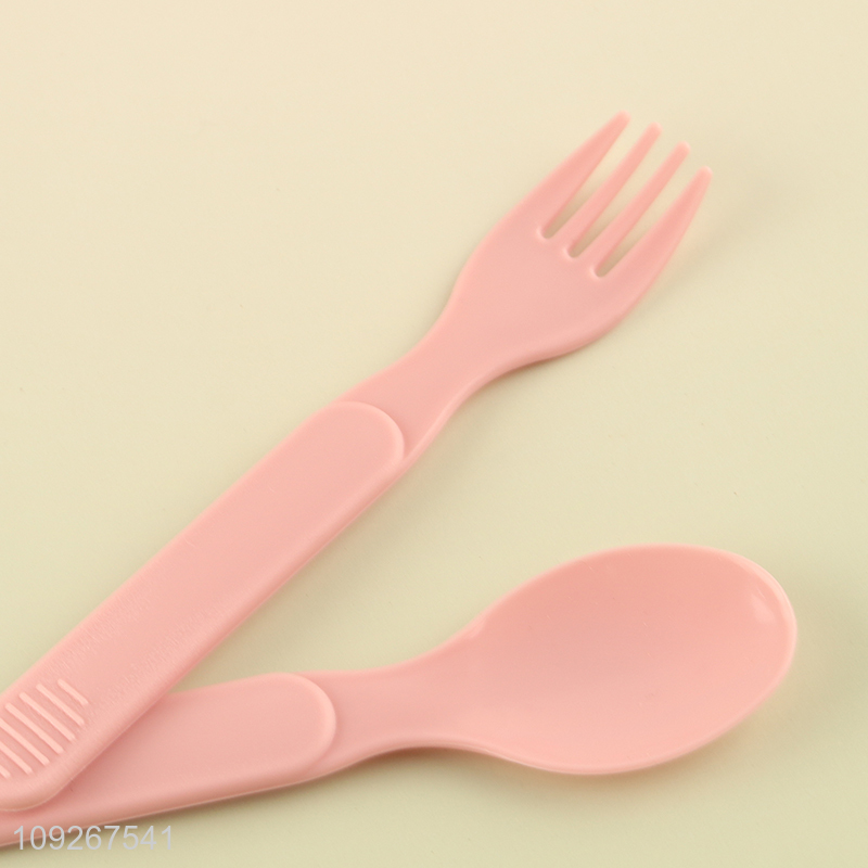 China products apple shape plastic dinner plate water cup straw cup set