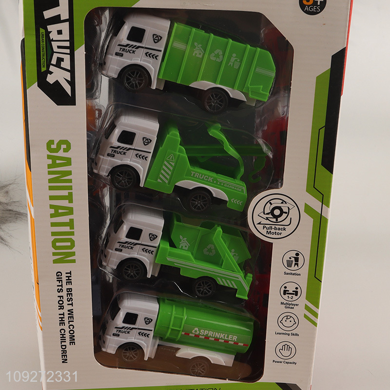 Hot selling funny children's toy pull back car set