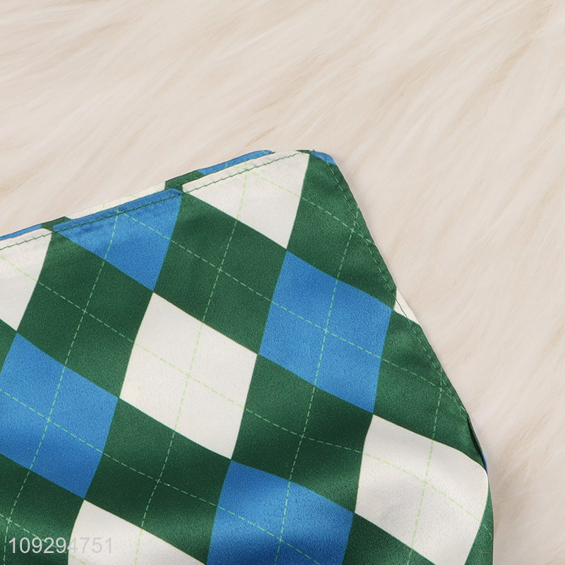 High quality fashion accessories polyester silk scarf for gifts