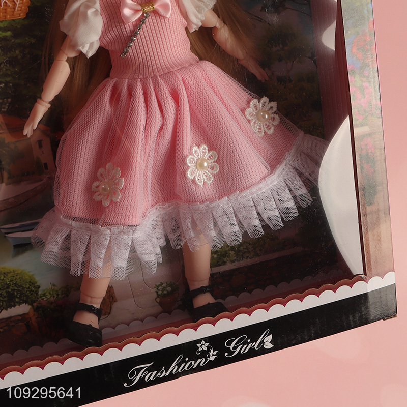Factory supply girls kids fashion doll dress doll