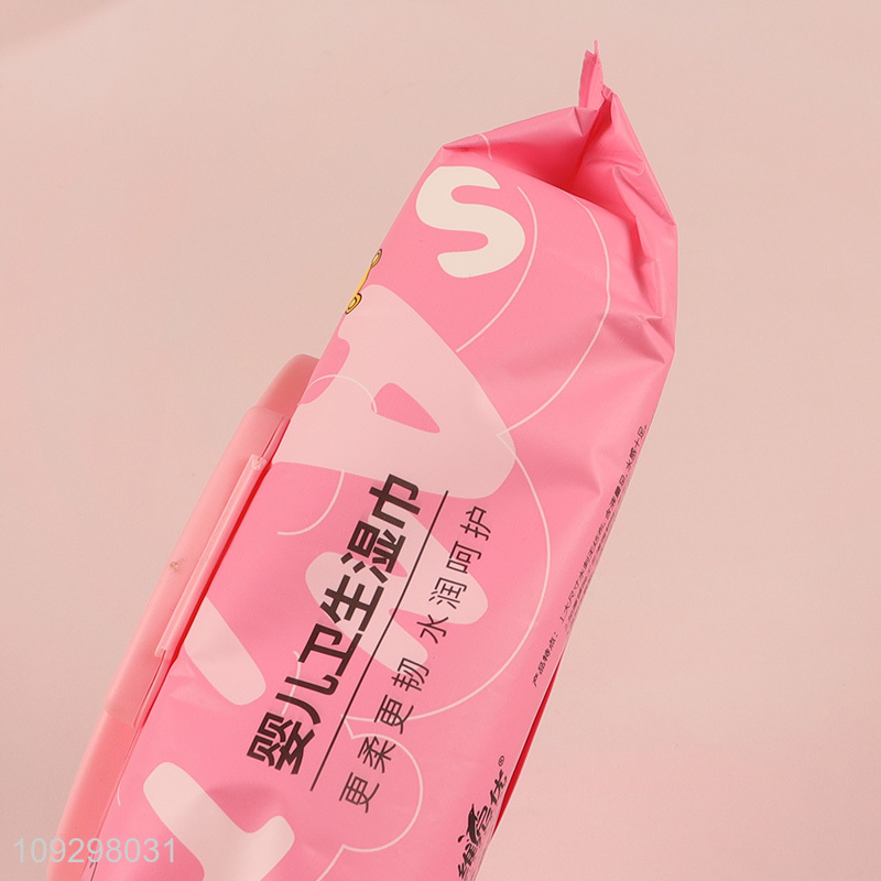 Good quality 80pcs skin-friendly baby sanitary wet wipes