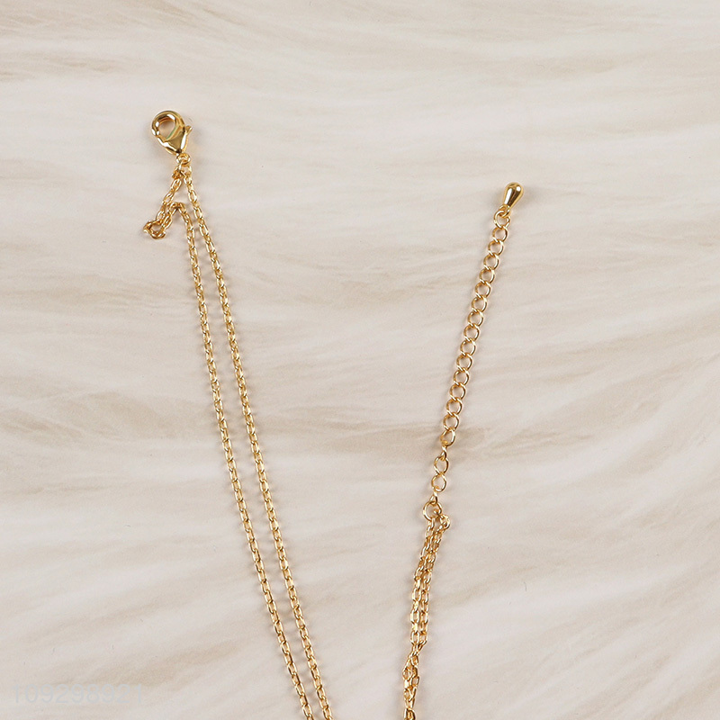 China wholesale women fashion accessories alloy necklace