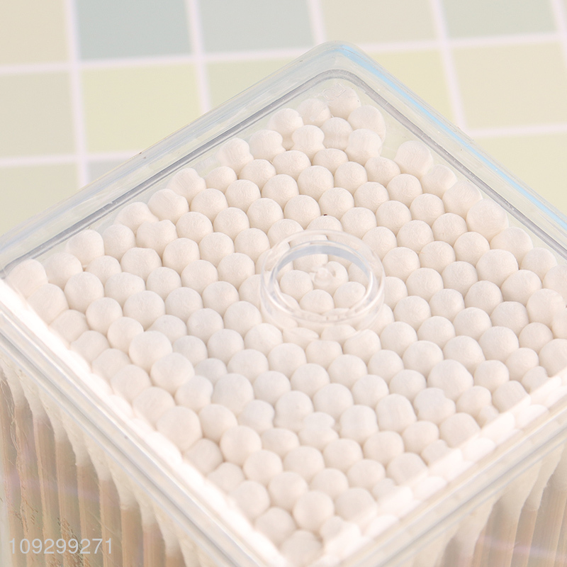 Hot selling 196pcs disposable carbonized cotton swabs