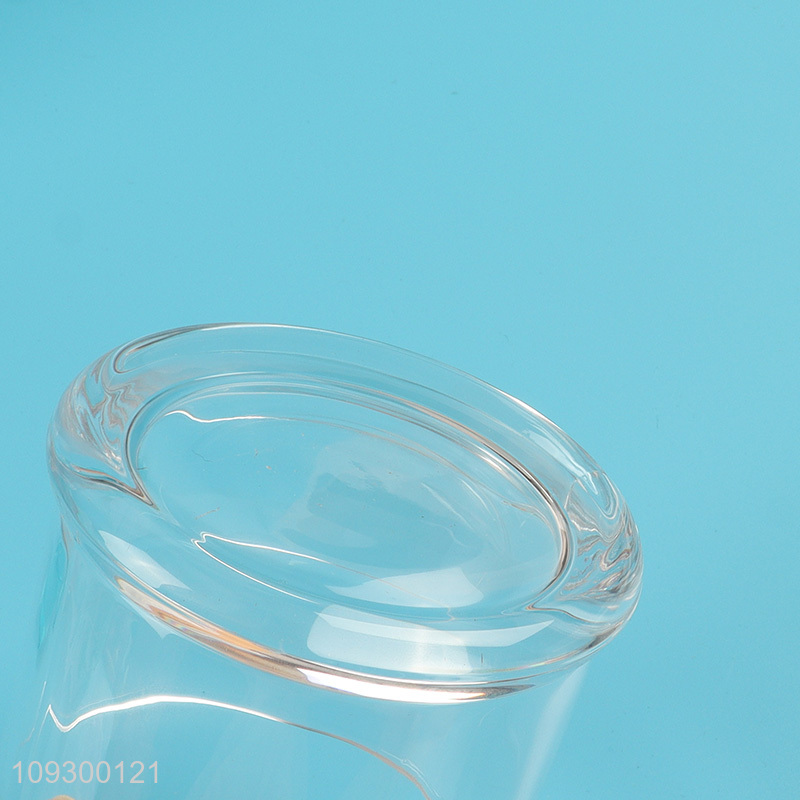 Good sale 2pcs kitchen glass condiment jar set