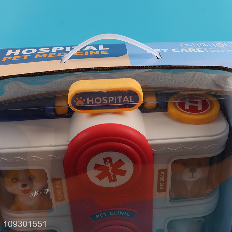 China supplier pretend play set toys pet hospital toys