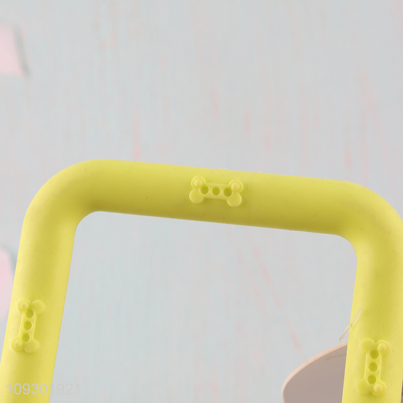 Factory price square ring pet chew toy teething toy