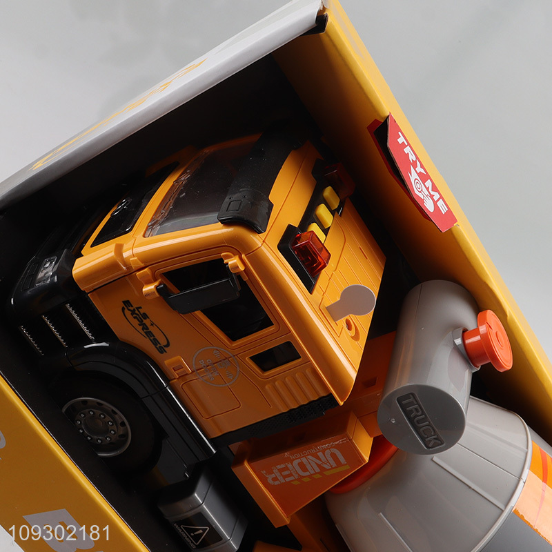 Top selling 1:10 inertial truck toys engineering truck toys