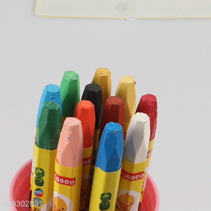 Top sale 12pcs non-toxic children painting crayon set