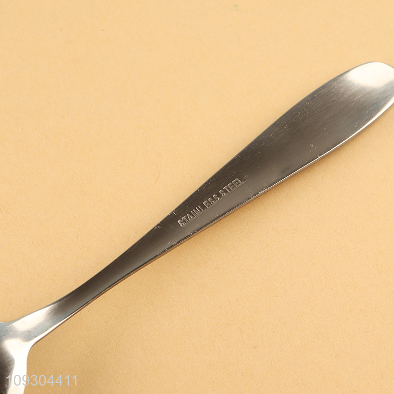 Yiwu market 6pcs silver stainless steel tableware spoon set