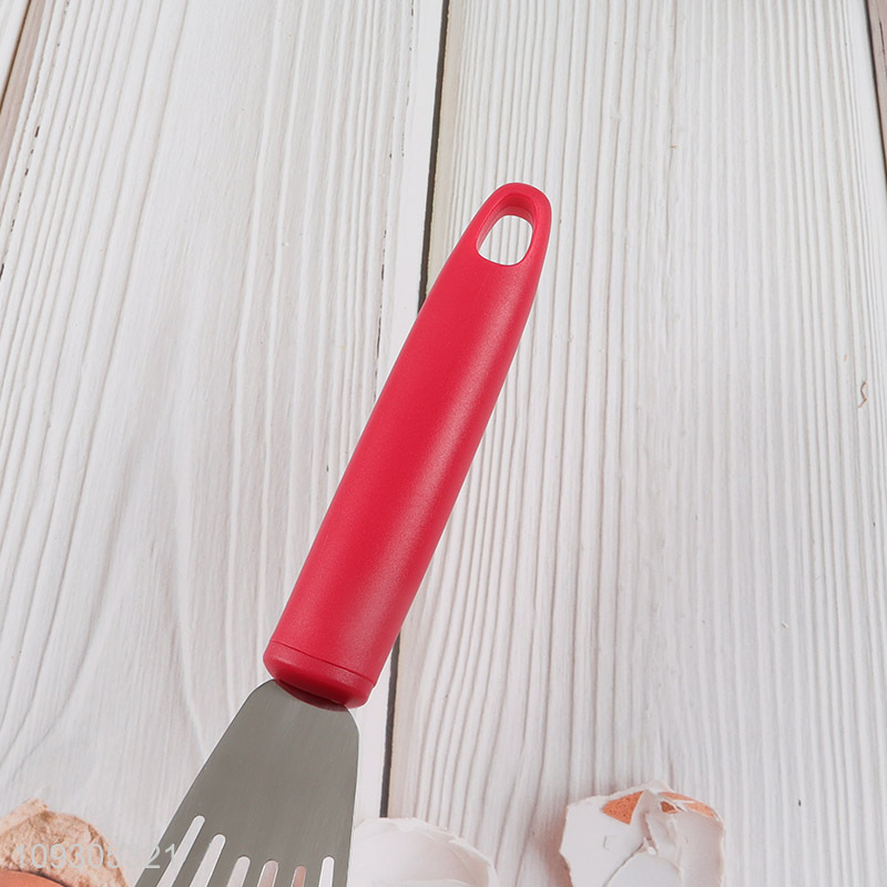 Yiwu market fan shape stainless steel slotted spatula