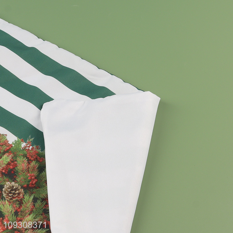 Most popular xmas tree printed polyester pillowcase pillow cover