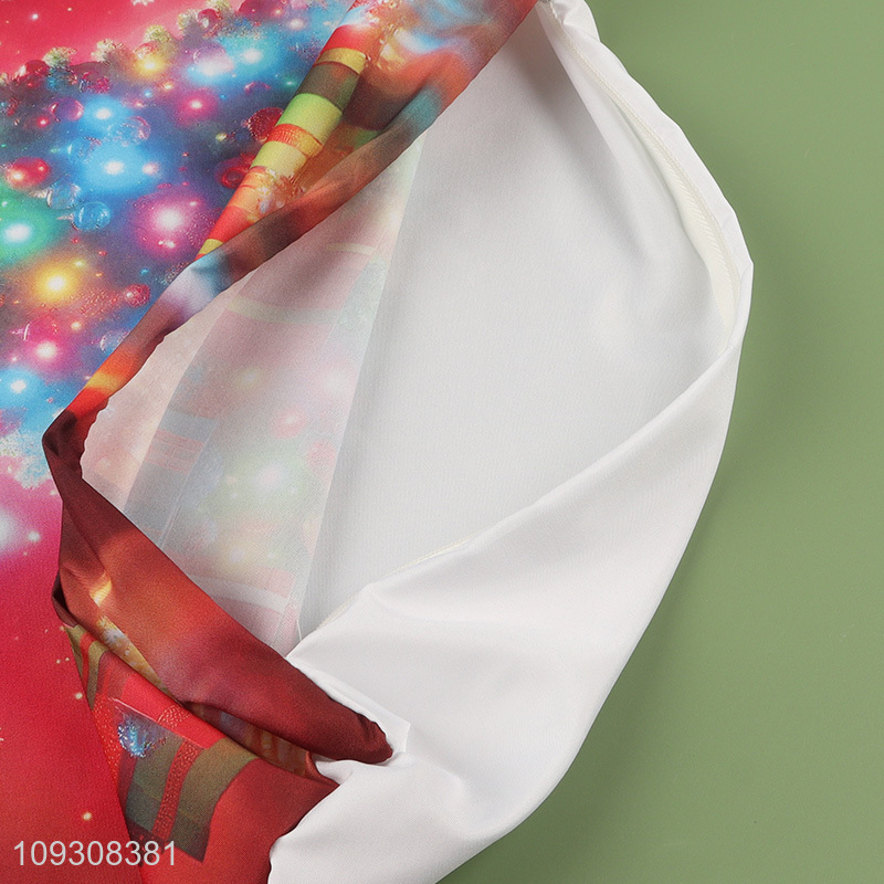 China supplier merry christmas polyester pillowcase pillow cover