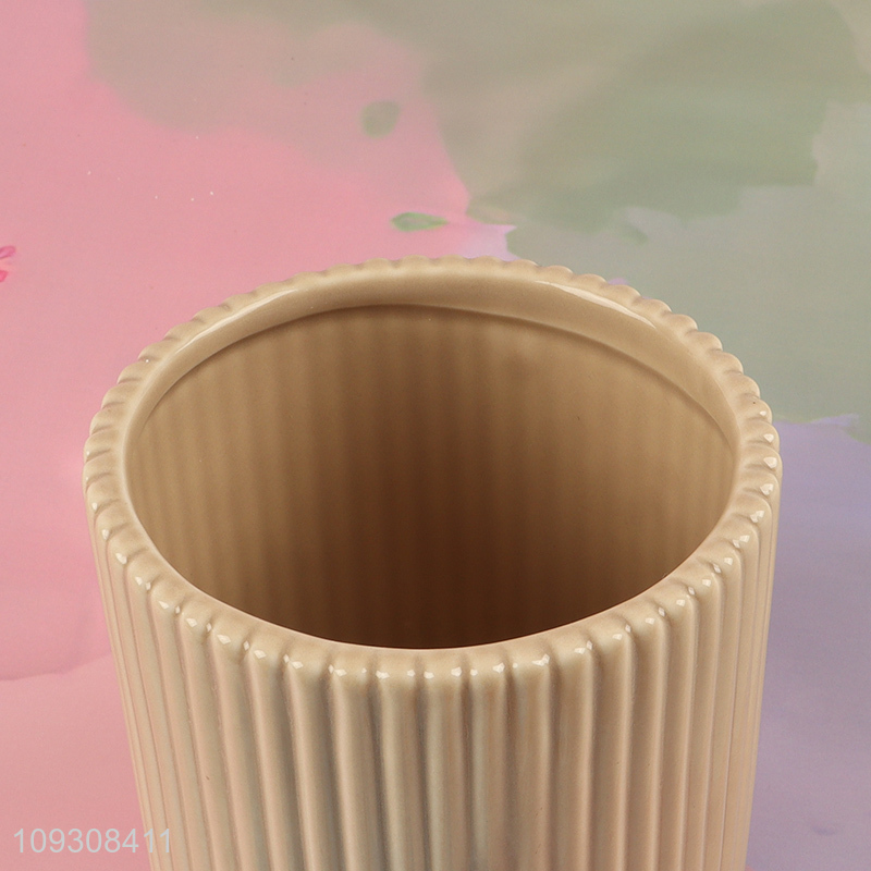 Popular products round ceramic flower pot plants pot