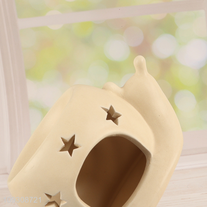 Good quality snail shape ceramic crafts ornament
