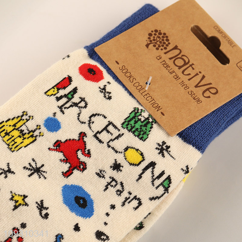 Good sale fashion cotton socks women crew socks wholesale