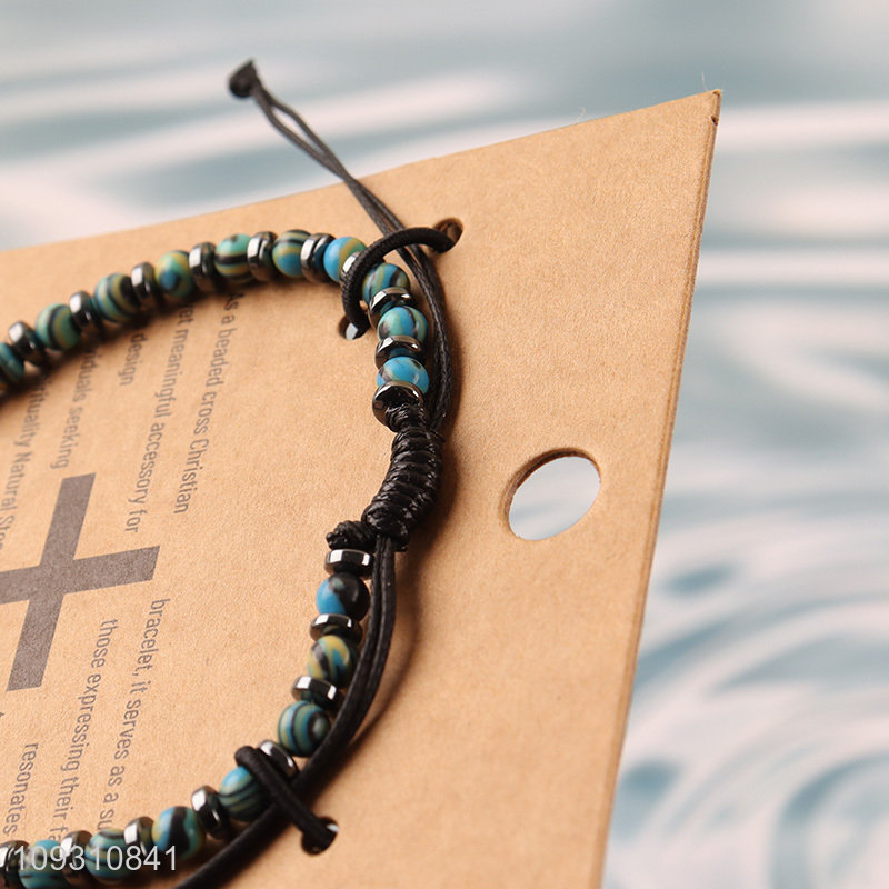 China wholesale fashion jewelry stone beaded bracelet