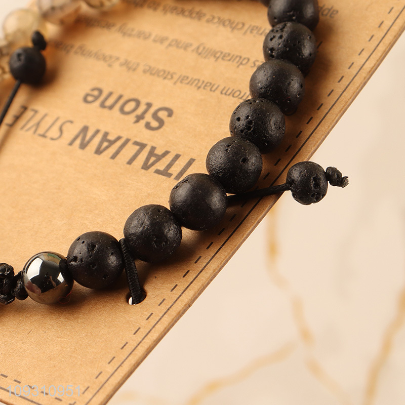 Good selling fashion jewelry stone beaded bracelet for men women