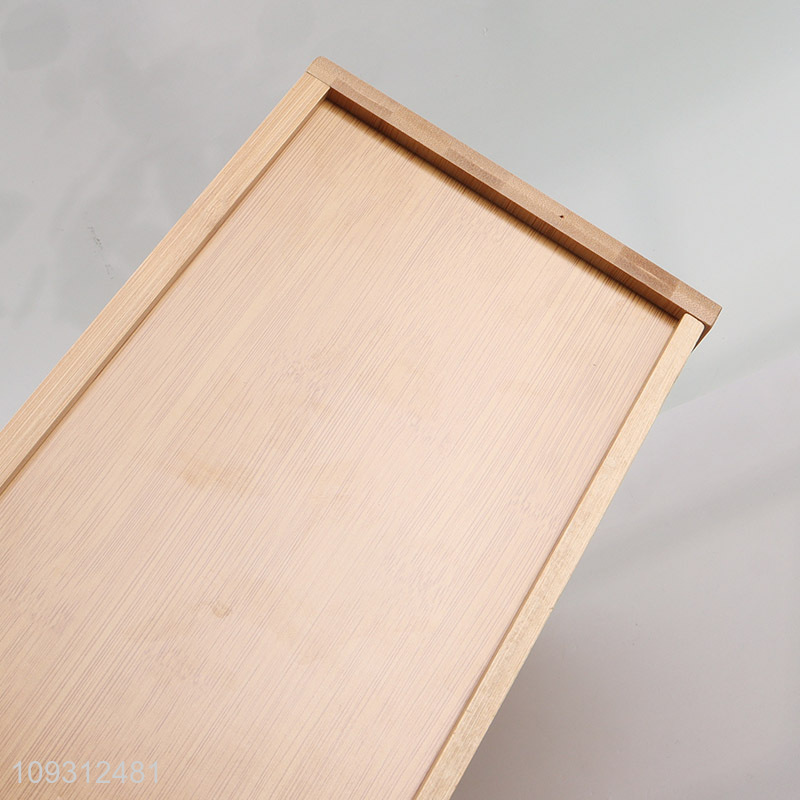 Most popular bamboo bread storage bin bread box with lid