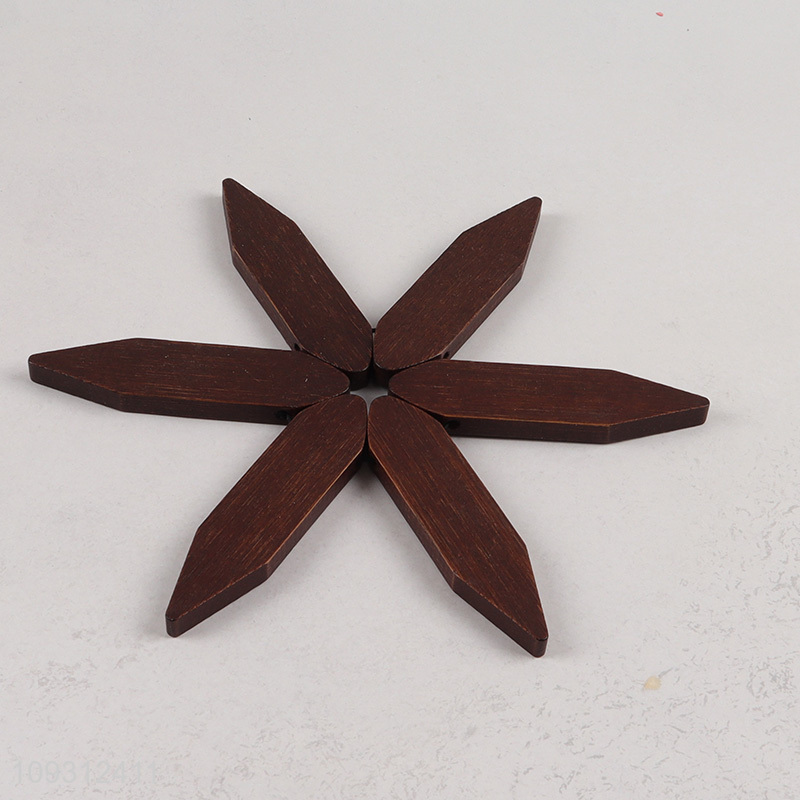 Hot products wooden home kitchen head pad with holder