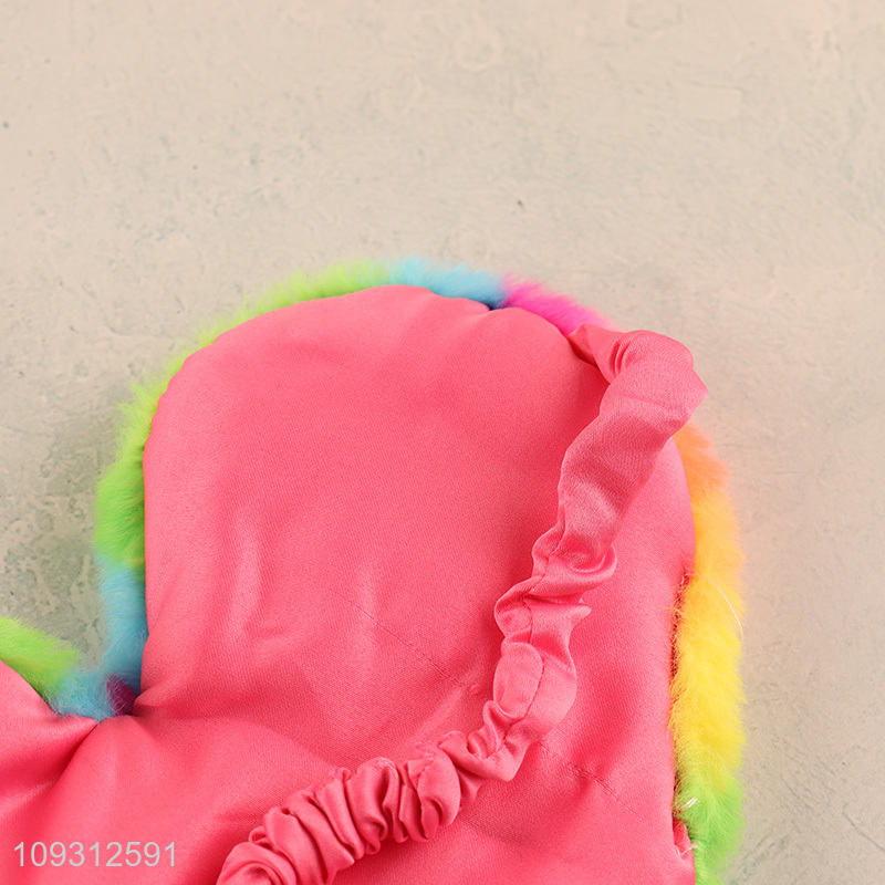 Top selling heart shape colorful travel sleeping eye mask