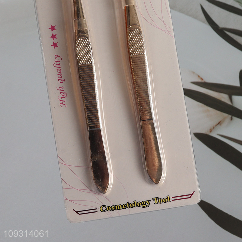 Hot products makeup tool 2pcs eyebrow tweezers set