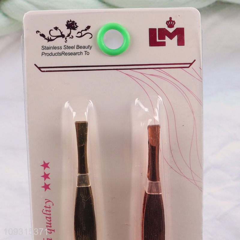 Popular products 2pcs eyebrow tweezers eyebrow clamps set