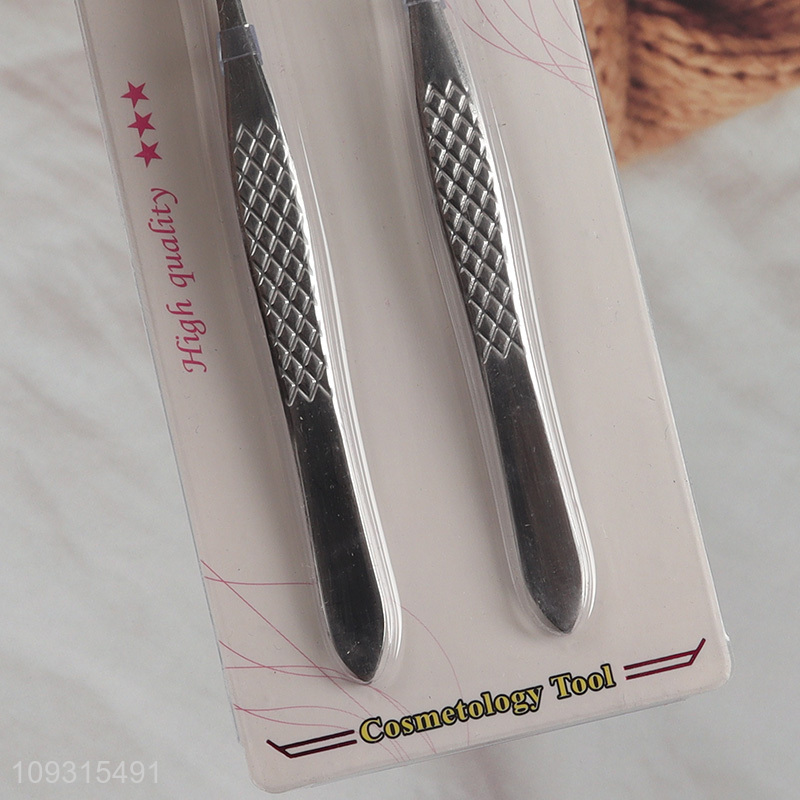 Factory price 2pcs eyebrow tweezers eyebrow clamps set