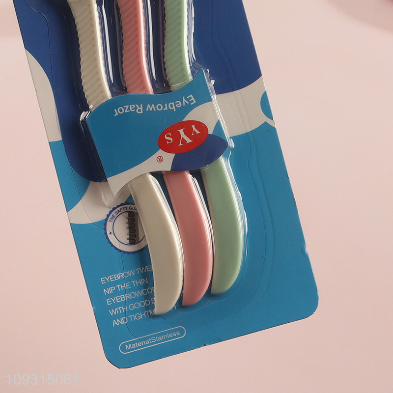 Low price 3pcs eyebrow trimmer eyebrow razor set