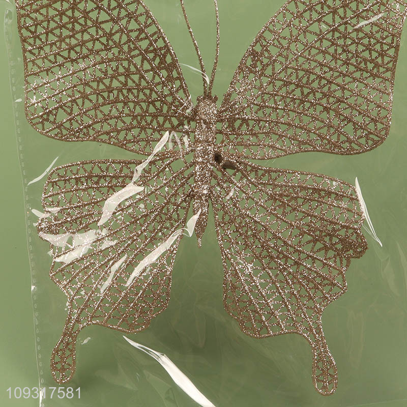 Factory wholesale butterfly shape christmas hanging ornament