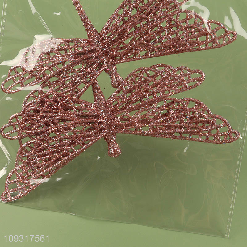 Good selling dragonfly shape christmas hanging ornament wholesale