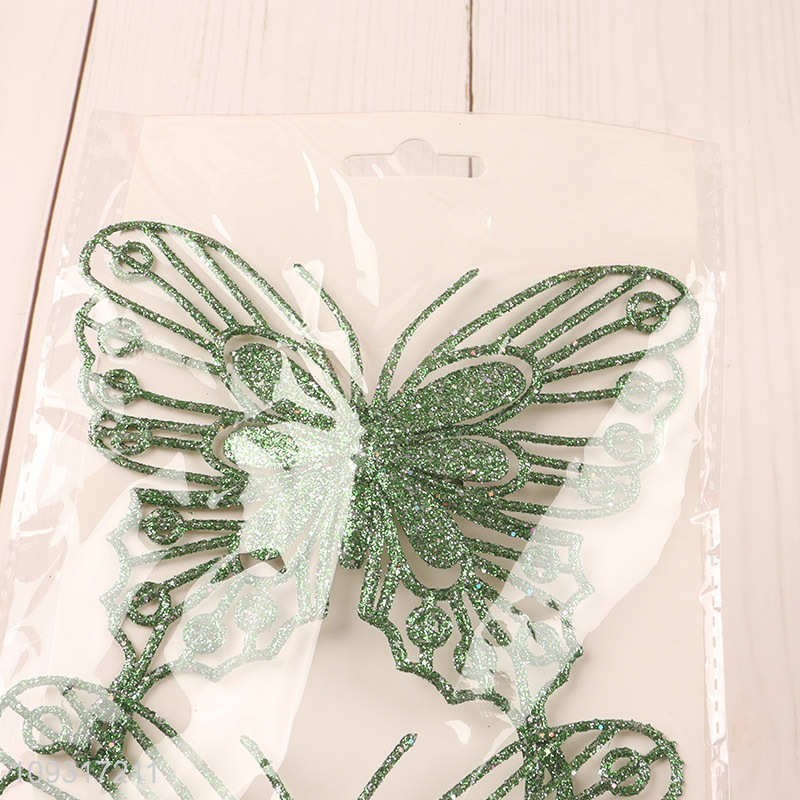 Good selling butterfly shape christmas hanging ornament wholesale