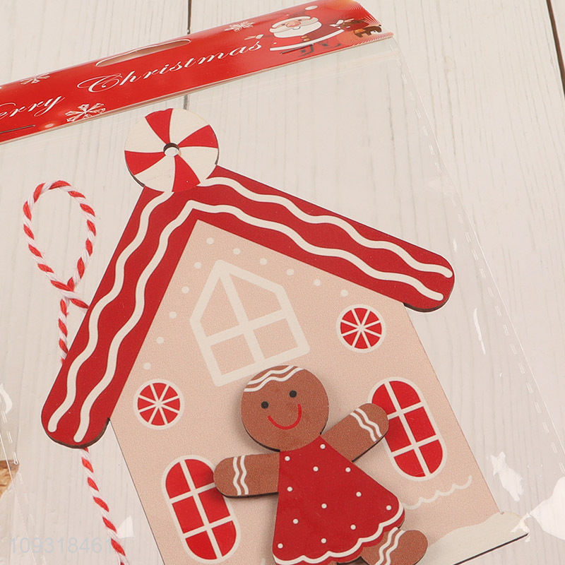 Good selling house shape christmas hanging ornament decoration