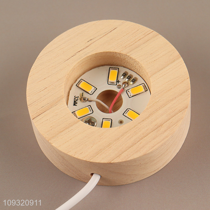 China products glass crafts crystal ball with lights