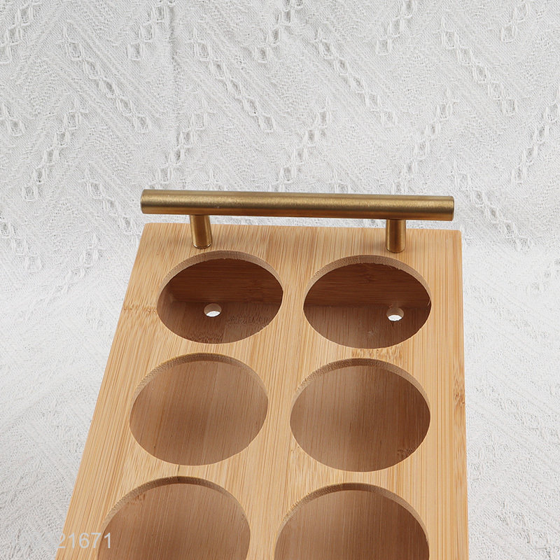 Good quality 8holes desktop organizer wine holder