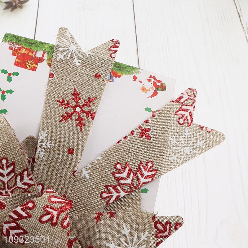 China factory Christmas bowknot Christmas hanging ornament decoration