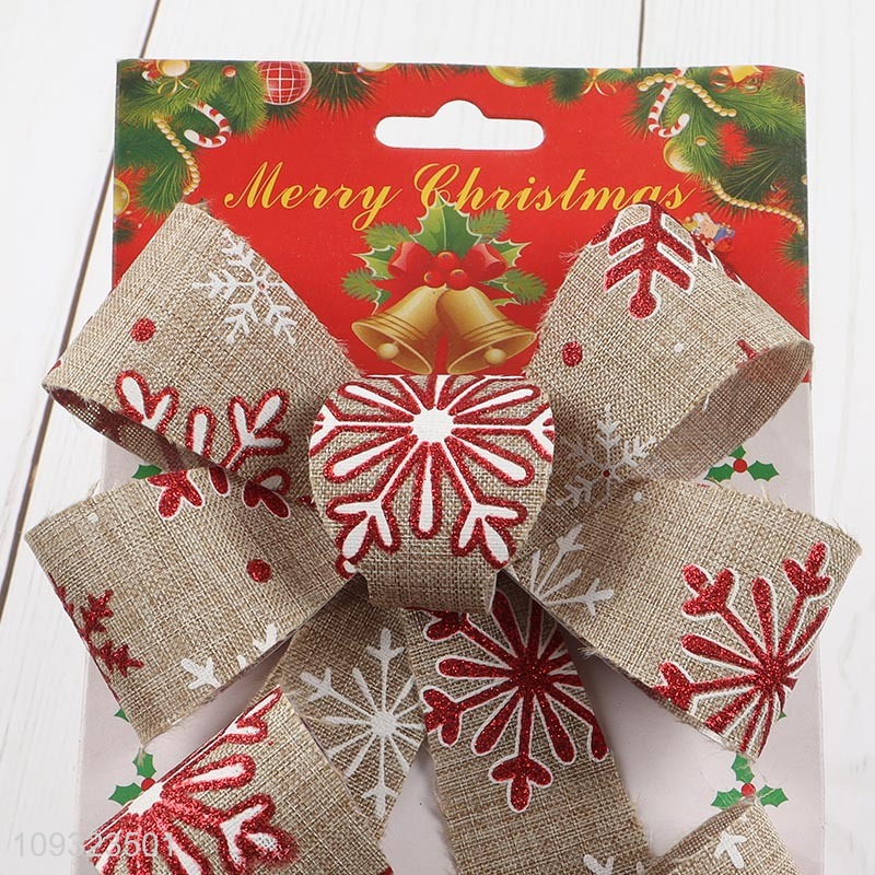 China factory Christmas bowknot Christmas hanging ornament decoration
