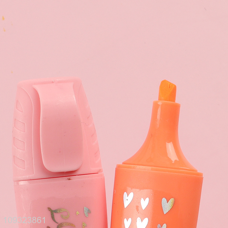 China supplier 6pcs mini highlighter pen set