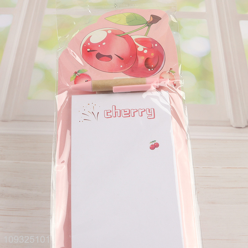 Low price fruits series fridge magnet sticky notes