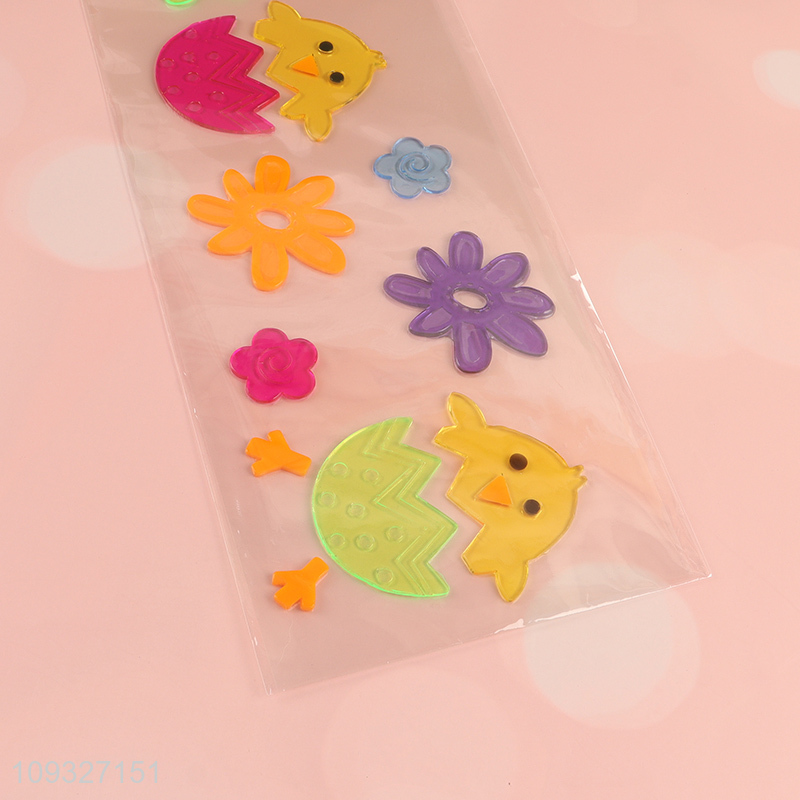 Top selling tpr Easter window decoration window sticker