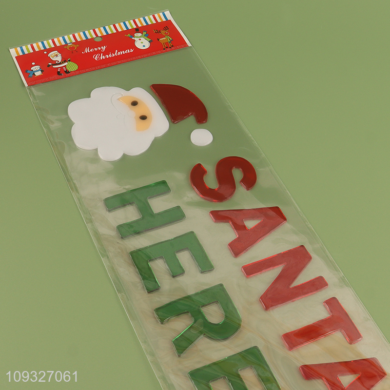 Yiwu market tpr Christmas sticker window sticker